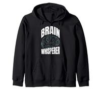 Brain Whisperer Cervello Psiche Psicologo Terapista Felpa con Cappuccio