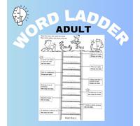 Brain Word Ladder Adult: A Brain-Boosting Word Puzzle Book for Adults | Fun & Challenging Word Ladder Games to Sharpen Your Mind