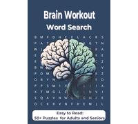 Brain Workout Word Search: Easy to Read 50+ Puzzles for Adults and Seniors