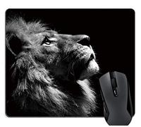 Brain114 Customized Mouse Pad Oblong Thingking Lion Personalized Mousepad Non-Slip Gaming Mouse Pads