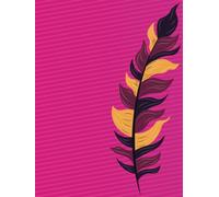 Brainbook Series - Magenta Muse - A Feathered Notebook for Bright Idea - Premium Hardcover Wide-Ruled Notebook | 8.25" x 11" | 200 Pages