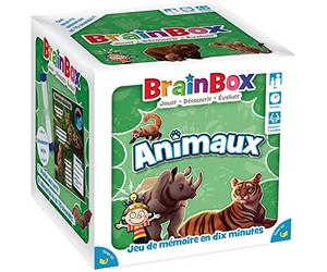 BRAINBOX: Animali - Gioco educativo di osservazione e memoria per bambini a partire da 8 anni - Metti alla prova la tua conoscenza degli animali - Imparare divertendosi - 1 giocatore e + - 10 min