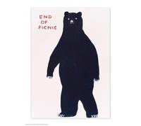 Brainbox Candy Cartolina ufficiale David Shrigley End of Picnic - Cartoline divertenti - David Shrigley Art - Stampa A6 - Cartolina artistica