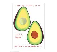 Brainbox Candy Cartolina ufficiale di David Shrigley - "Avocado incantato" - cartoline divertenti - David Shrigley Art - stampa A6 - Cartolina artistica