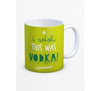 Brainbox Candy - Divertente tazza da caffè - 'Wish This Was Vodka' - 325 ml - regalo divertente per uomini e donne che hanno tutto design umoristico