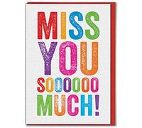Brainbox Candy - Missing You Card - 'Miss You So Much' - Perfetto per i migliori amici, lui il suo fidanzato fidanzata partner - Isolamento quarantena di blocco