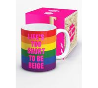 Brainbox Candy - Real Hackney Dave - Divertente tazza per adulti - 'Life's Too Short' - novità in scatola - idee regalo impertinenti per uomini, donne amici - Design artistico eccentrico - Tazza in