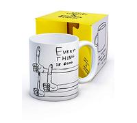 Brainbox Candy Ufficiale David Shrigley - Divertente tazza da caffè - in confezione regalo novità regalo di Natale o compleanno per uomini e donne - Everything is Good Art Design venduto