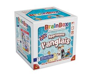 BRAINBOX - Impariamo l'inglese - Gioco di memoria per bambini a partire da 8 anni - Gioco da tavolo per imparare l'inglese divertendosi - Gioco educativo - 1 giocatore o più - 10 min - Versione