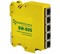 BRAINBOX - Switch Ethernet industriale non gestito a 5 porte, montabile su DIN