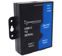 Brainboxes US-757 2 Porta Industriale RS-232 Usb-C Seriale Adattatore