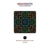BrainDots Mindful Dot-to-Dot Puzzle Art For Relaxation -1 B&W: Creative Mindful Patterns , Puzzles , Dot-to-Dot Designs Alternative to Mandalas LARGE PRINT ALL AGES