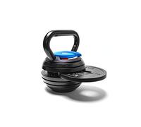 BRAINGAIN - Kettlebell regolabile da 3 a 18 kg, 7 in 1 (meccanismo di bloccaggio facile e sicuro), attrezzatura da palestra per la casa e il fitness