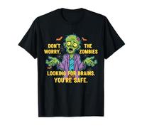 Brainless Zombie Humor Funny Quote Design Maglietta