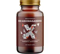 BrainMax BIO Ashwagandha, 560 mg, 100 capsule vegetali *Certificato CZ-BIO-001 / Gestisci meglio lo stress, sii più calmo e sostieni la tua salute…
