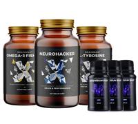 BrainMax Brain Boost PLUS Pacchetto per giornate impegnative con ginkgo biloba, bacopa, L-tirosina, dose di magnesio e omega-3, integratori…