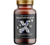 BrainMax Calcium D3 & K2, calcio con vitamina D3 e K2, 30 capsule vegetali Citrato di calcio con vitamina D3 e con la migliore forma assorbibile…