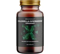 BrainMax Chlorella Spermidine Organic Compresse di alghe biologiche ricche di clorofilla e minerali, integratore alimentare Numero di capsule: 500…