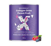 BrainMax Collagen Drink, bevanda al collagene, frutti di bosco 300 g Collagene idrolizzato da erba, quasi 9000 mg per dose!