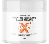 BrainMax Creatine Creapure® Gluco tablets, Lemon, Compresse di creatina monoidrata, Limone, 350 g, 115 compresse