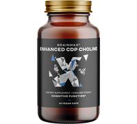 BrainMax Enhanced Citicolina, 60 capsule vegetali Forma altamente efficace di colina CDP in capsule vegetali, integratore alimentare