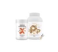 BrainMax Forza e Proteine - Creatina® Monoidrato + Proteine Performance® al gusto Vaniglia Integratori alimentari per massimizzare le…