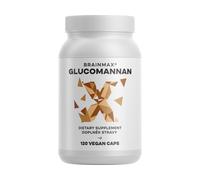 BrainMax Glucomannano, 120 capsule vegetali Glucomannano dalla radice di konjac per una sensazione di sazietà, x dosi, integratore alimentare