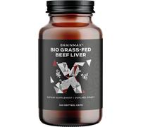 BrainMax Grass-Fed Beef liver, fegato di manzo, BIO, 240 capsule.