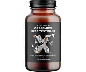 BrainMax Grass-Fed Beef testicles, testicoli di manzo, 240 capsule