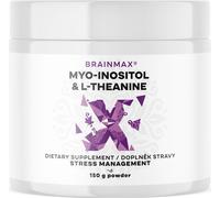 BrainMax L-teanina e mio-inositolo, 150 g Mio-inositolo per sostenere l'equilibrio ormonale nelle donne, 125 dosi, integratore alimentare