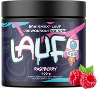 BrainMax LAUF® Preworkout, senza caffeina, lampone, 400 g