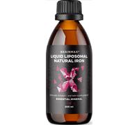 BrainMax Liposomal Natural Iron, ferro liposomiale, 200 ml Ferro liquido in forma liposomiale al gusto ciliegia-limone, integratore alimentare