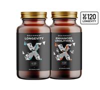 BrainMax Longevity PLUS BrainMax Longevity®, 150 capsule vegetali + BrainMax Urolithin A potenziato, 60 capsule vegetali, integratore alimentare