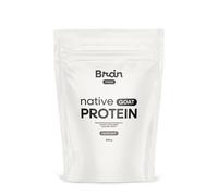 BrainMax Native Goat Protein, Nocciola, 500 g Proteine del latte di capra microfiltrate non denaturate, 14 porzioni, integratore alimentare