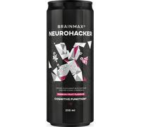 BrainMax Neurohacker Drink, Frutto della Passione, 250 ml Carburante per la mente e massime prestazioni, bevanda frizzante con caffeina, integratore…