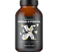 BrainMax Omega-3 Olio di pesce, 180 capsule molli Olio di pesce premium, 300 mg di EPA e 200 mg di DHA in ogni capsula, 90 porzioni, integratore…