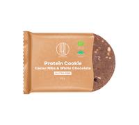 BrainMax Pure Protein Cookie, Fave di cacao & Cioccolato bianco, BIO, 60 g Biscotto proteico con fave di cacao e cioccolato bianco / Certificato…