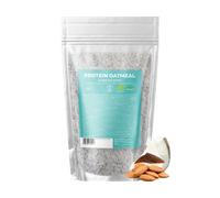BrainMax Pure Protein Oatmeal, Cocco con Mandorle, BIOLOGICO, 480 g Senza glutine, ricco di proteine / *Certificato CZ-BIO-001