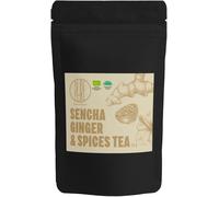 BrainMax Pure Sencha Ginger & Spices, Sencha con zenzero e spezie, BIO, 50 g *Certificato CZ-BIO-001 / tè verde con miscele di zenzero e spezie…