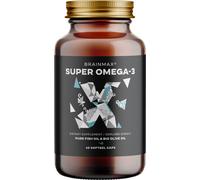 BrainMax Super Omega-3, 60 capsule molli Olio di pesce premium con olio d'oliva biologico, 30 porzioni, integratore alimentare