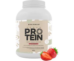 BrainMax Vegan Protein, 1000 g Il sapore: Fragola