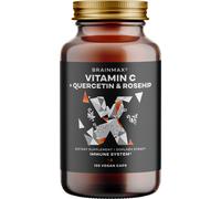 BrainMax Vitamina C e Quercetina, Rosa Canina, 100 Capsule Vegetali