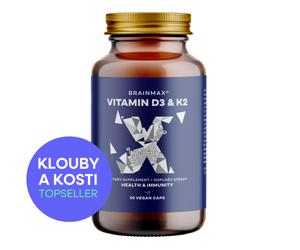 BrainMax Vitamina D3 e K2, D3 5000 UI / K2 come MK7 tutto trans K2VITAL®DELTA 150 mcg, 50 capsule vegetali