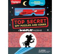 BrainPLAY Top Secret Puzzles and Codes: Secret Codes and Puzzles with Invisible UV Light Pen and Red-Reveal Glasses