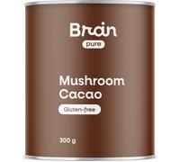 BrainPure Cacao ai Funghi, BIO, 300 g Cacao con reishi e funghi chaga / Certificato *CZ-BIO-001