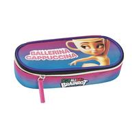 BRAINROT - Astuccio Ovale Organizzato Ufficiale Brainrot, Astuccio Ovale con Tasca Interna con Zip, Divisorio con Passanti Elastici e Interno Foderato, 22x7,5hx11 cm