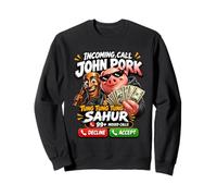 Brainrot Calling Funny Viral Meme Humor Design in Arrivo Felpa
