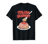 Brainrot Italiano, Cervello di Spaghetti, Meme Divertente Fumetto retrò Maglietta
