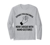 Brainrot italiano ha parlato una volta ora gesti delle mani divertenti Maglia a Manica