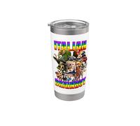BRAINROT ITALIANO TUTTI I PERSONAGGI Bandiera Arcobaleno Orgoglio Bicchiere termico in acciaio inox doppia parete
